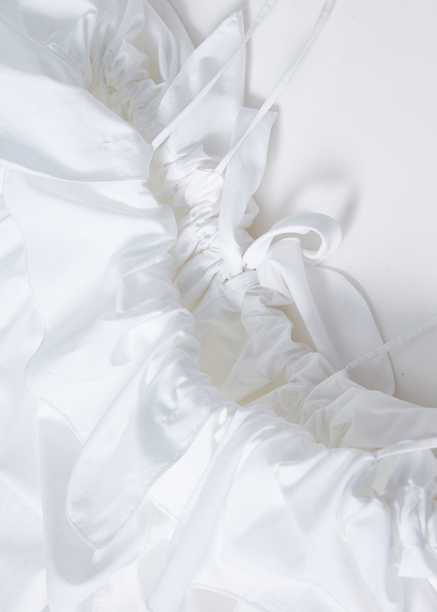 Villea Dress in White Cotton