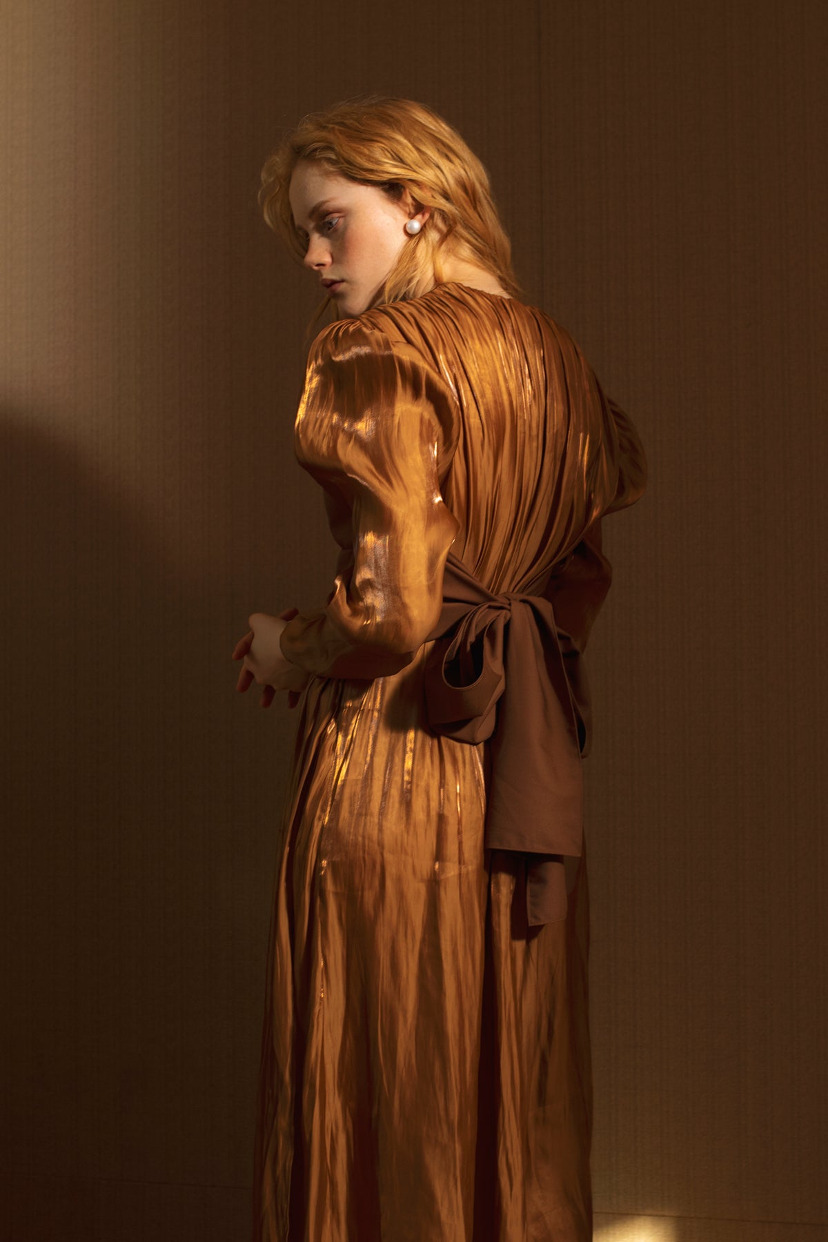 Winifred Corset Dress in Copper
