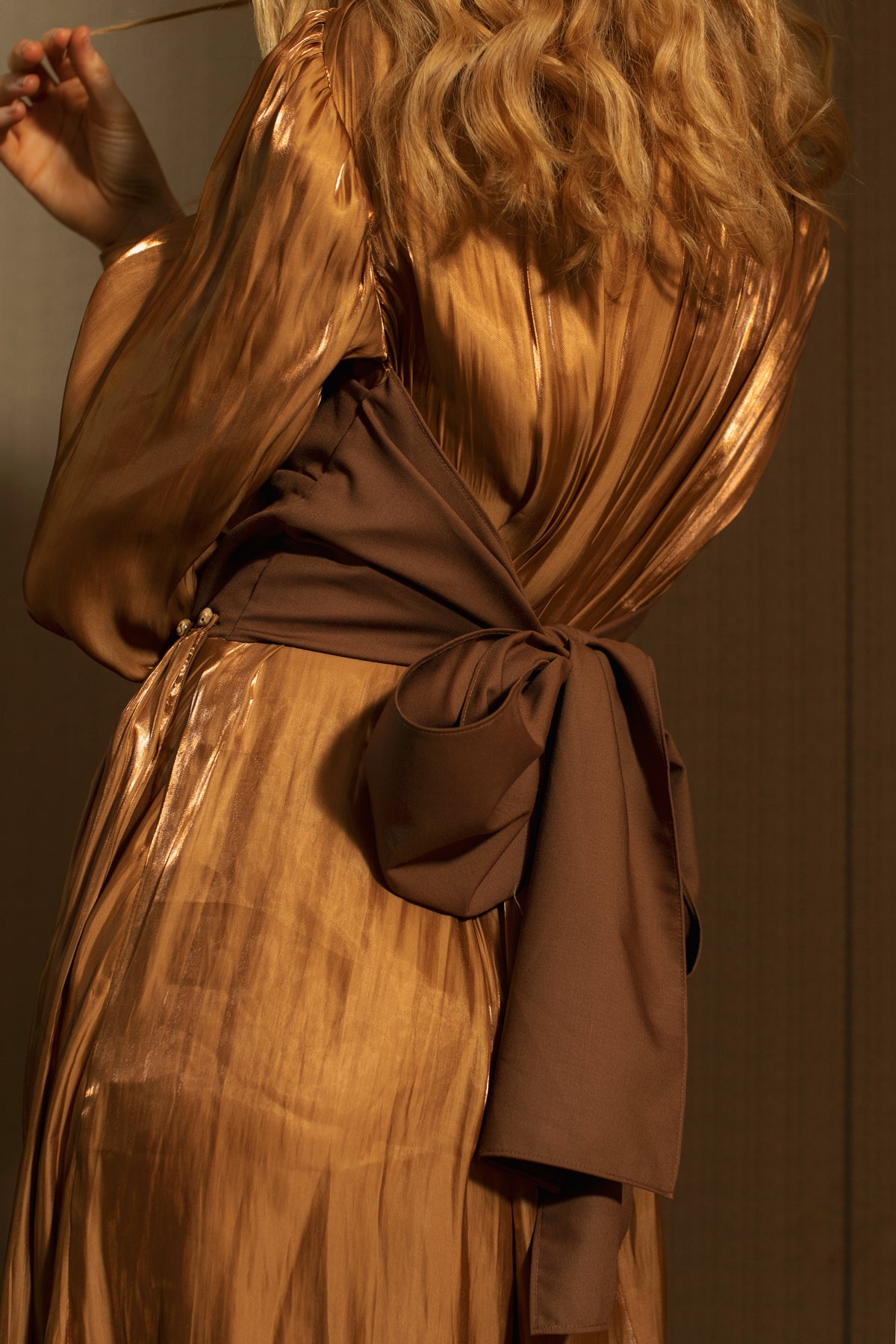 Winifred Corset Dress in Copper