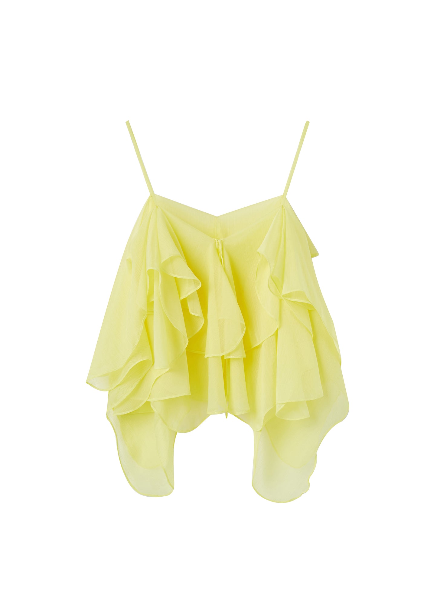 Petal Vest in Lemon