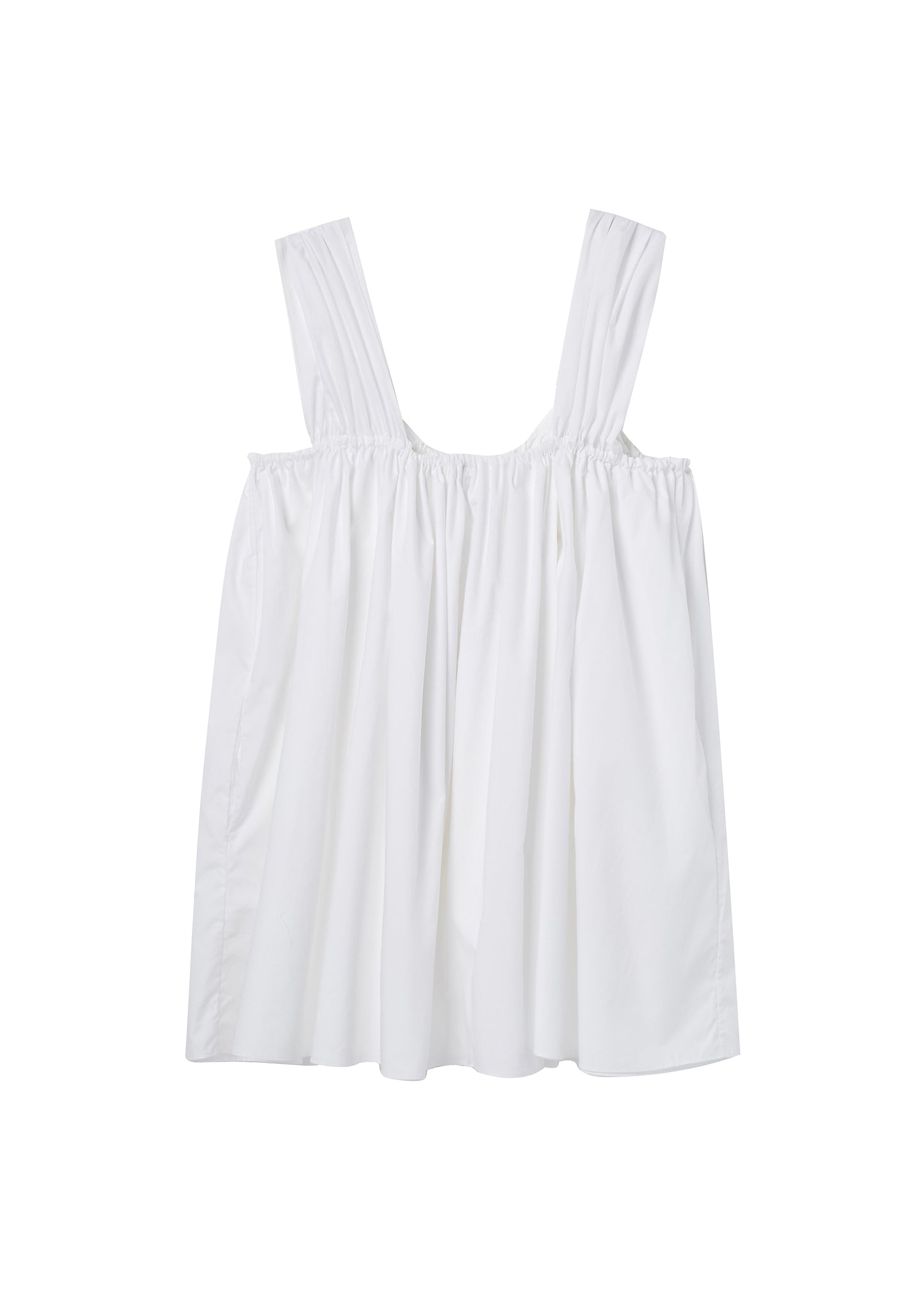 Bloom Doll Dress in White Cotton