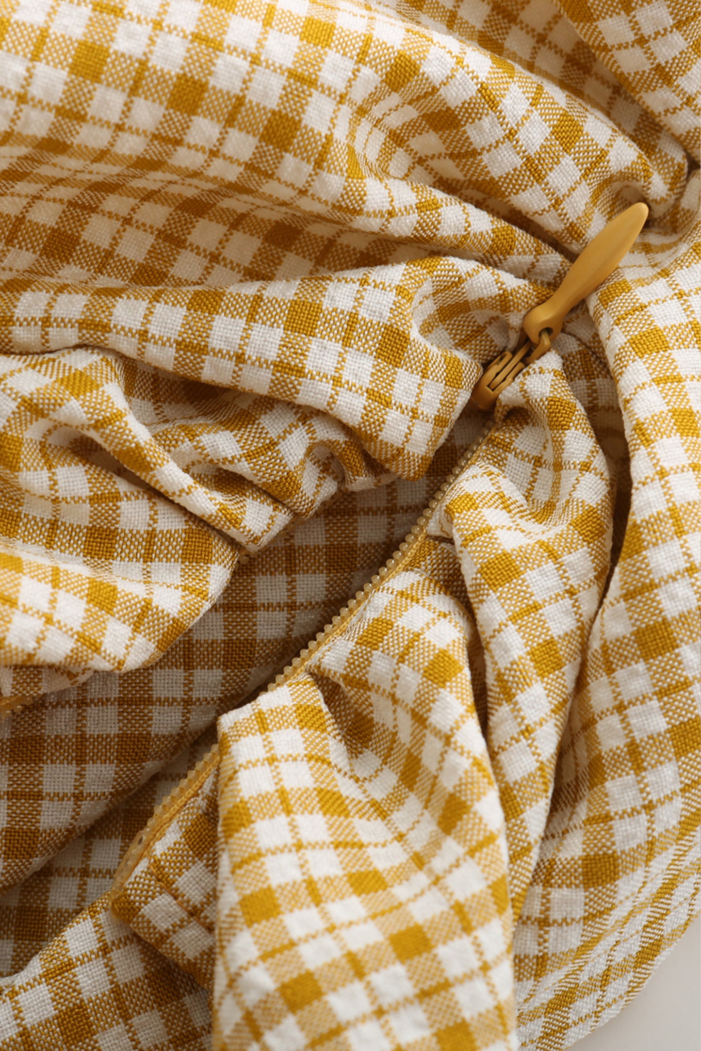 Baby Pina top in yellow gingham