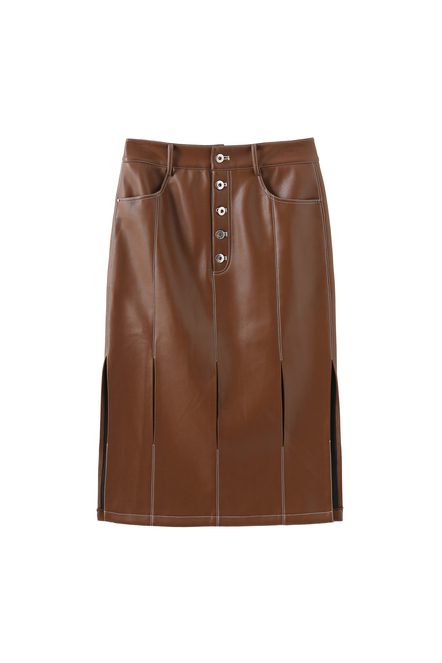 Jagger Leather-free skirt in Nutella