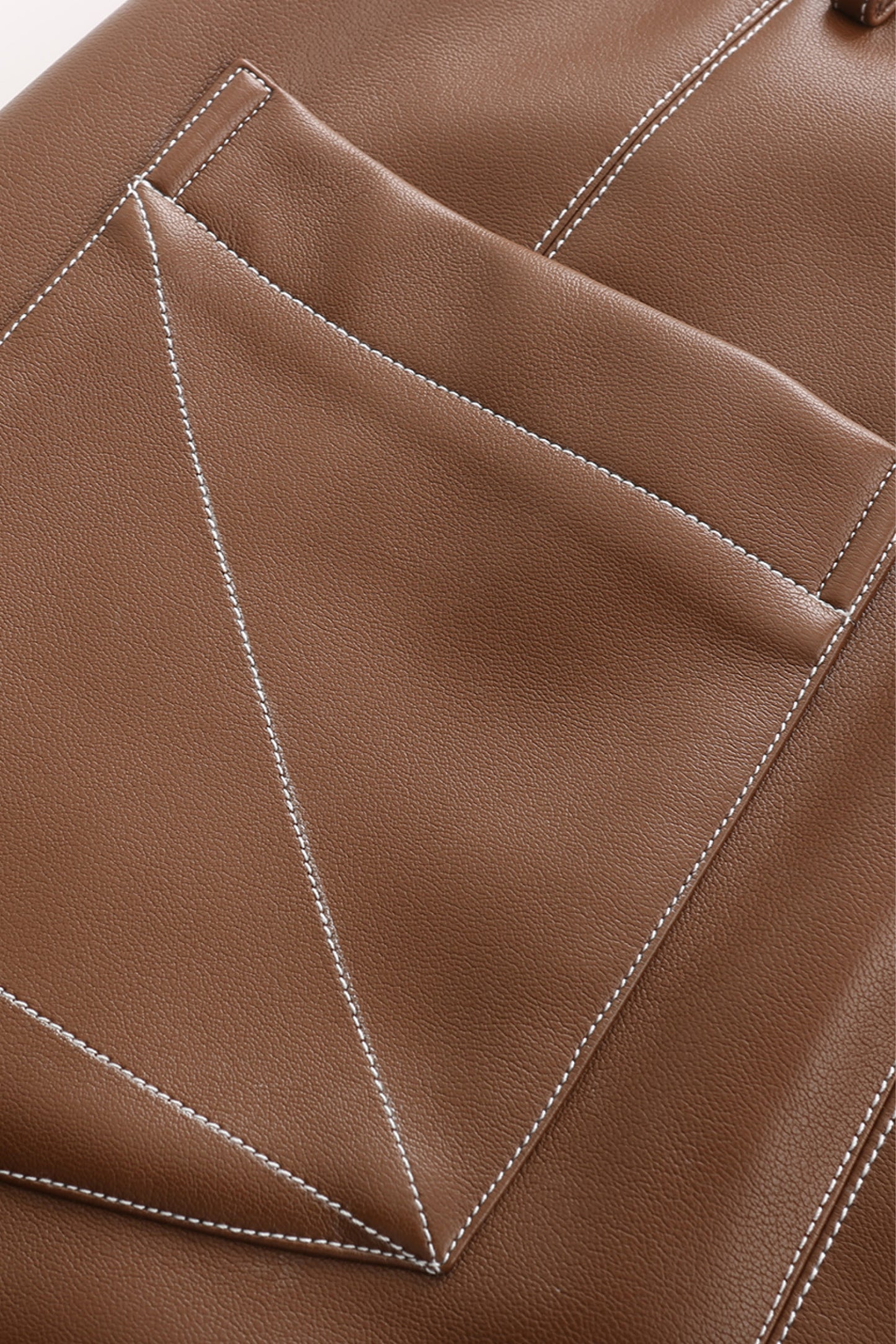 Jagger Leather-free skirt in Nutella